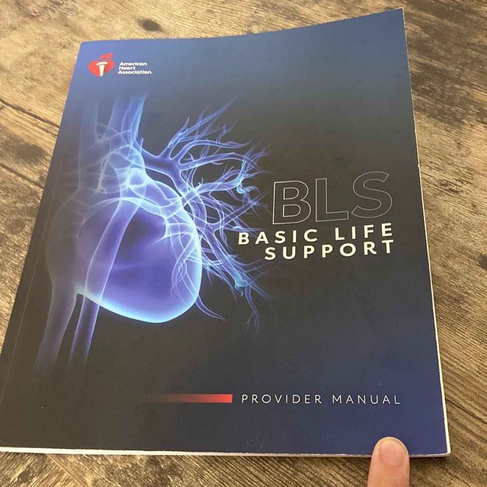 BLS Basic Life Support textbook by the American Heart Association